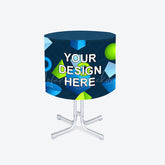 Lofaris Custom Printing Logo Text Round Fitted Tablecloth